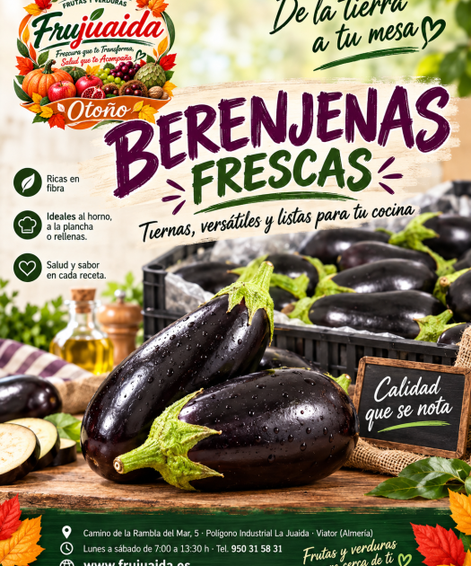 Berenjenas frescas en Frujuaida